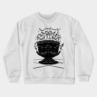 Black and white menacing ancient vase Crewneck Sweatshirt